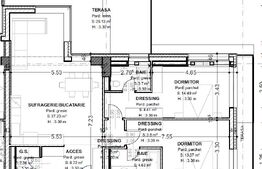 Apartament 3 camere, 93,5 mp, terasă 32,5 mp, zona centrala 