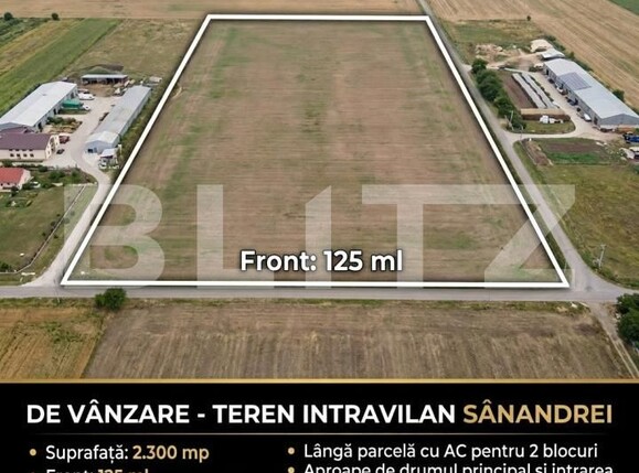 Teren de vânzare Sânandrei - 172477TV | BLITZ Timișoara | Poza1
