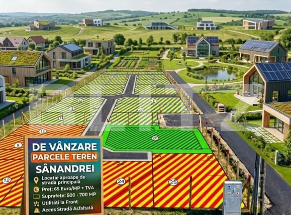 Teren de vânzare Sânandrei - 172507TV | BLITZ Timișoara | Poza1