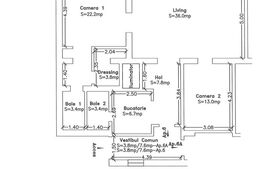 Apartament de vanzare, cu 3 camere, 100 mp, zona centrala