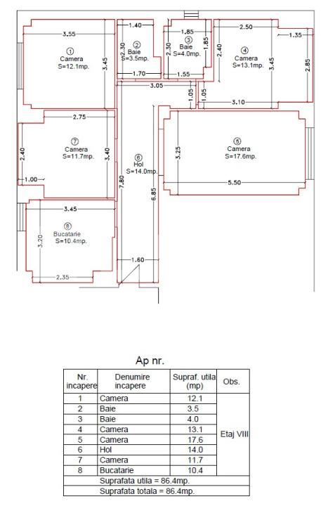 Apartament de vânzare 4 camere Dorobantilor - 173700AV | BLITZ Timișoara | Poza5