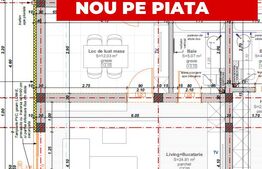 Apartament cu 2 camere, 41,91 mp + balcon 7,6 mp, zona Hotel IQ - Giroc
