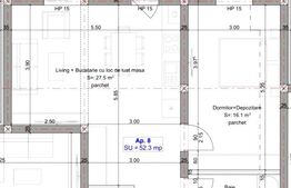 Apartament de vanzare, cu 2 camere, 52,30 mp utili zona Braytim-Urseni
