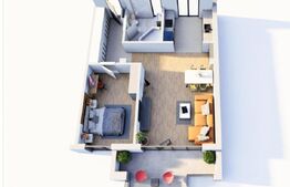 Apartament cu 2 camere, etaj intermediar, terasa, Braytim