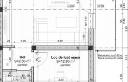 Apartament cu 2 camere, 47 mp utili, 7 mp balcon, Etaj 1, Giroc
