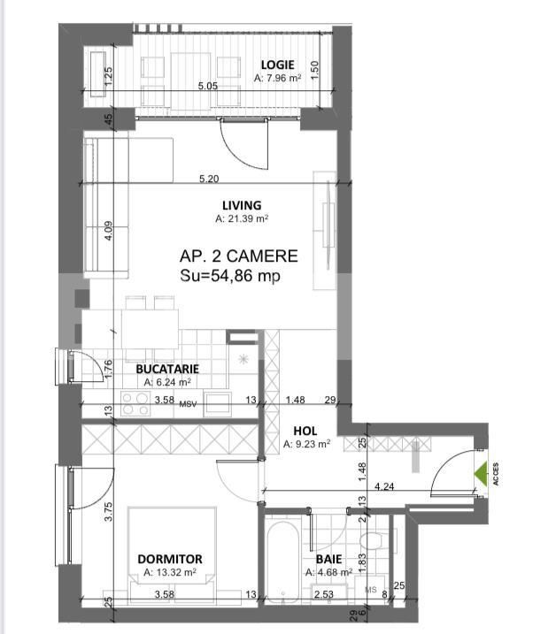Apartament de vânzare 2 camere Torontalului - 177606AV | BLITZ Timișoara | Poza2