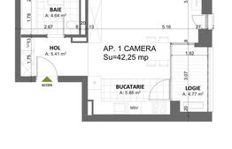 Apartament cu 1 camera Timișoara Nord- Cal. Totontalului