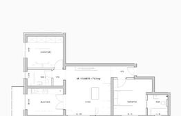 Apartament 3 camere,73 mp utili, balcon 16,60 mp, zona Esso