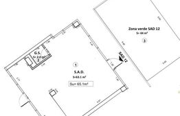 Spațiu comercial, 65 mp, zona Centrala 