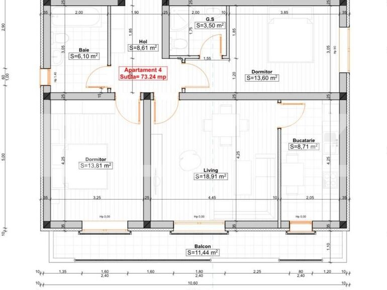 Apartament de vânzare 3 camere Giroc - 181713AV | BLITZ Timișoara | Poza1