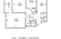 Apartament 3 camere, 61.50 mp, zona Universitatea de Medicină 
