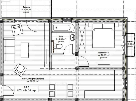 Apartament de vânzare 2 camere Giarmata-Vii - 183607AV | BLITZ Timișoara | Poza1