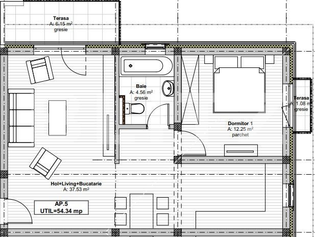 Apartament de vânzare 2 camere Giarmata-Vii - 183649AV | BLITZ Timișoara | Poza2