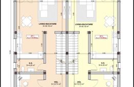 Casa tip duplex, 5 camere, 2 bai, teren 300 mp, Giroc