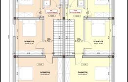Casa tip duplex, 5 camere, 2 bai, teren 300 mp, Giroc