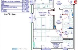 Apartament 3 camere, 78.15 mp utili, Calea Aradului