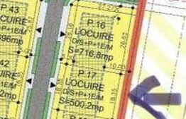 Teren intravilan 500 mp