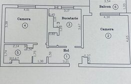 Apartament 2 camere, 55.20 mp, zona Steaua