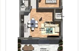 Apartament 2 camere, 55 mp, zona Torontalului