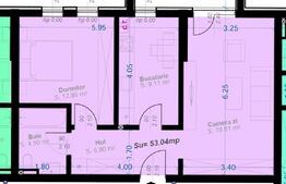​Apartament 2 Camere, 53mp | Zona Aradului | Etaj 1