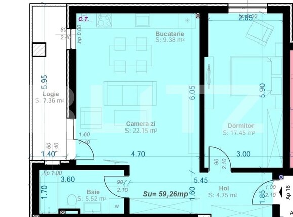 Apartament de vânzare 2 camere Aradului - 187856AV | BLITZ Timișoara | Poza1