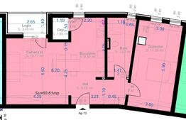 Apartament 2 Camere | 61 mp Utili  | Zona Aradului