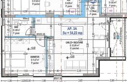 Apartament 2 camere, 54 mp utili, Calea Torontalului