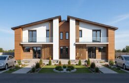 Duplex 5 camere 140 mp utili, 250 mp teren, Moșnița Nouă