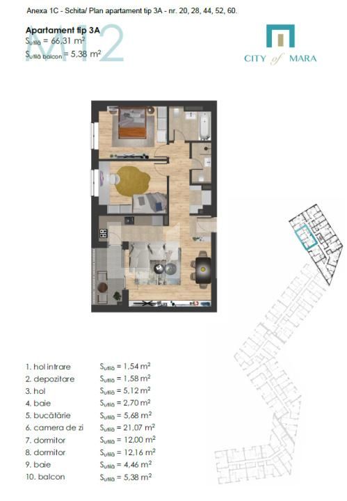 Apartament de vânzare 3 camere Semicentral - 190009AV | BLITZ Timișoara | Poza4