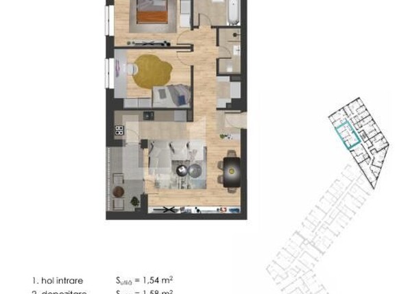 Apartament de vânzare 3 camere Semicentral - 190010AV | BLITZ Timișoara | Poza4