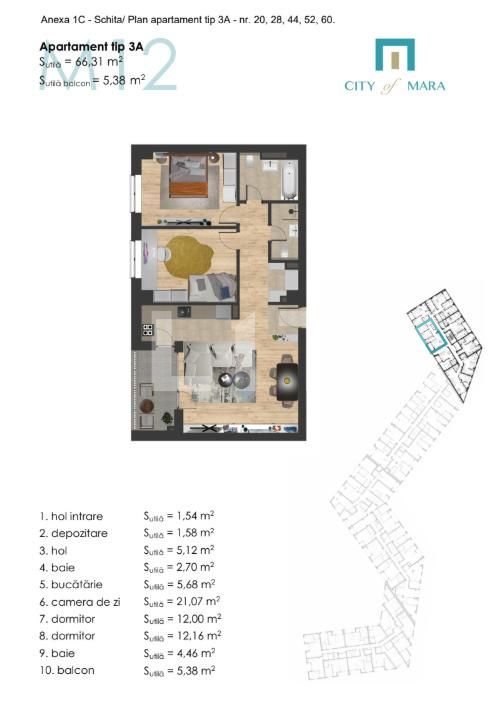 Apartament de vânzare 3 camere Semicentral - 190010AV | BLITZ Timișoara | Poza4