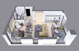 Apartament 2 camere cu terasa,finalizat,Nord One Brediceanu - revanzare