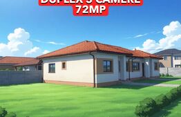Duplex parter 3 camere 72 mp, terasă 15mp curte 310 mp, Mosnita Noua