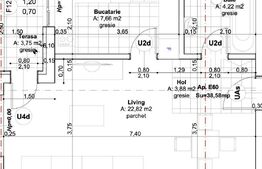 Apartament 1 cameră, 38.58 mp, zona Lipovei