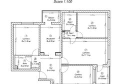 Apartament 4 camere, 82 mp utili, zona Complexul Studentesc 