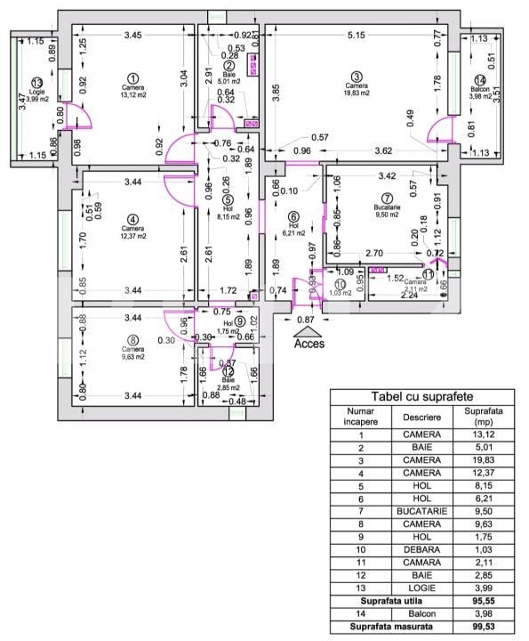 Apartament de închiriat 4 camere Girocului - 191425AI | BLITZ Timișoara | Poza13
