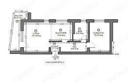 Apartament 2 camere, 51,2 metri patrati, Dumbravita