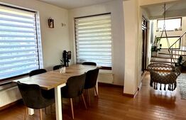 Casă individuală mobilată în stil scandinav, curte amenajată, 135 mp