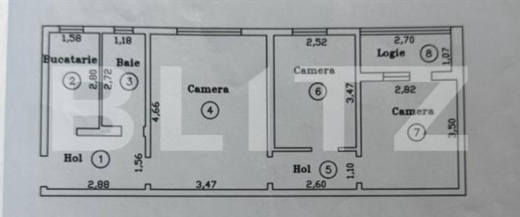 Apartament de vânzare 3 camere Dacia - 194403AV | BLITZ Timișoara | Poza8