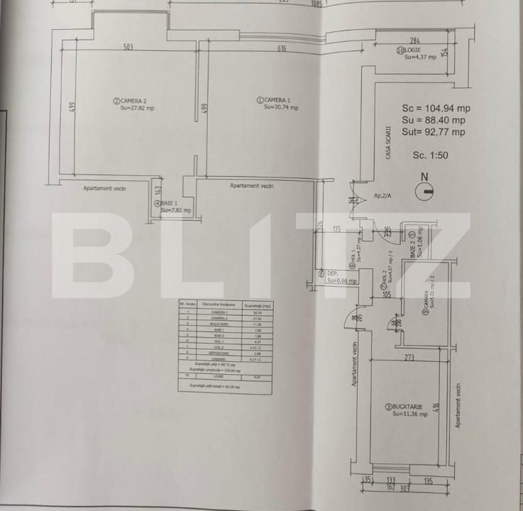 Apartament de vânzare 2 camere Central - 194426AV | BLITZ Timișoara | Poza3