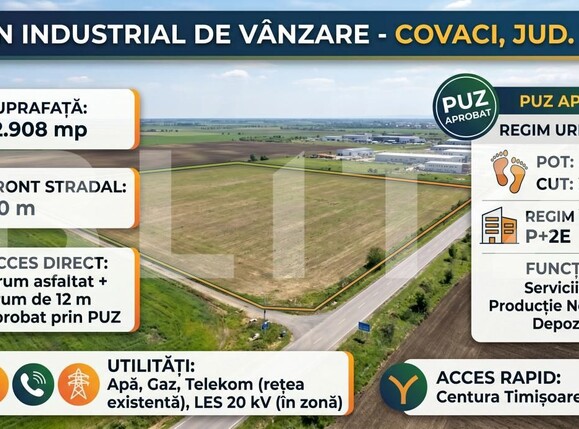Teren de vânzare Covaci - 195387TV | BLITZ Timișoara | Poza1