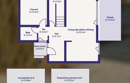 Duplex 4 camere, 108.98 mp, 3 bai, finalizata, zona Dumbravita