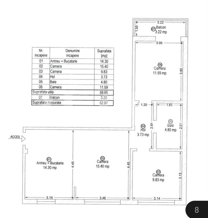 Apartament de vânzare 3 camere P-ta Maria - 201128AV | BLITZ Timișoara | Poza6