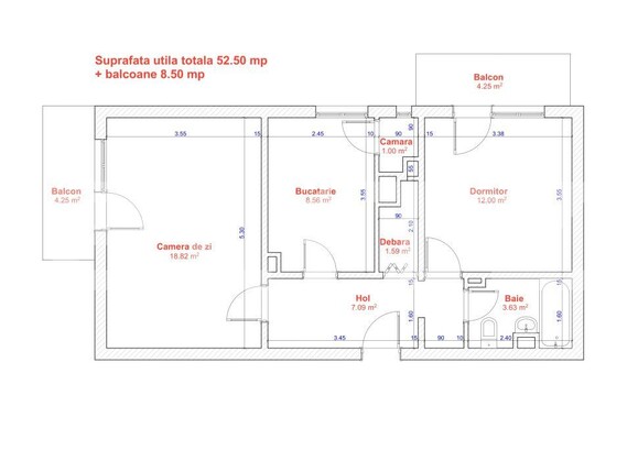 Apartament de închiriat 2 camere Lipovei - 201447AI | BLITZ Timișoara | Poza6