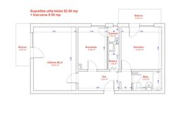 Apartament 2 camere, 52 mp, zona Lipovei 