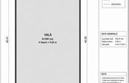 Hală de 500 mp, dotată cu 4 birouri 3500+TVA