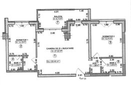 Apartament 3 camere, 60 mp, zona Girocului