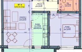 Apartament 2 camere, 53.55 mp, zona Giroc, pret cu TVA inclus