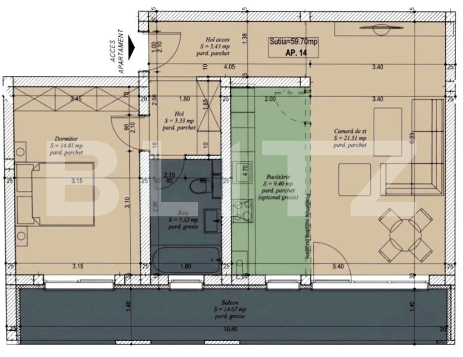 Apartament de vânzare 2 camere Giroc - 207087AV | BLITZ Timișoara | Poza6