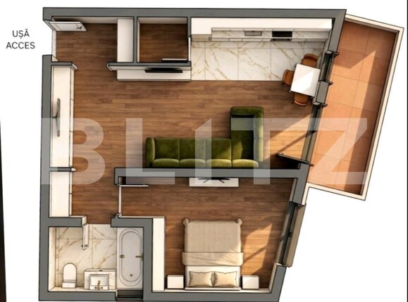 Apartament de vânzare 2 camere Giroc - 207134AV | BLITZ Timișoara | Poza2